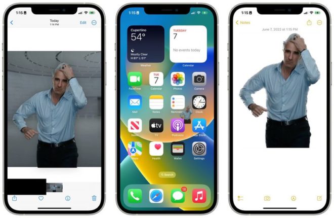 iOS 16 consente di isolare, copiare e condividere i soggetti delle foto