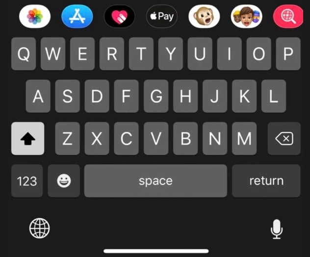 tastiera ios 16