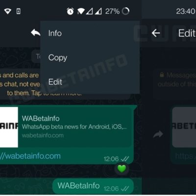 WhatsApp consentirà di modificare i messaggi inviati