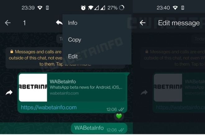 WhatsApp consentirà di modificare i messaggi inviati