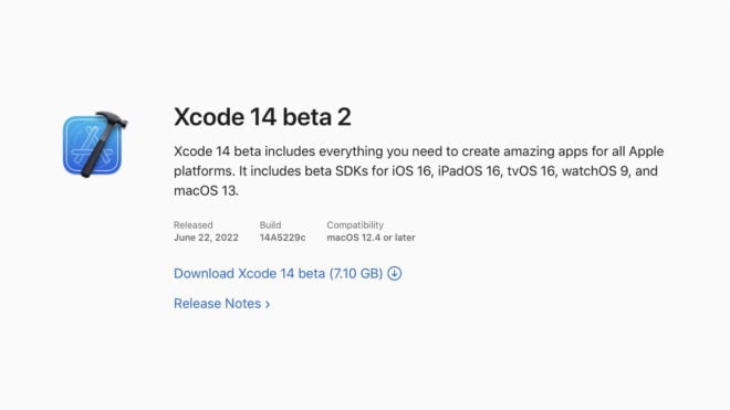 Apple rilascia Xcode 14 Beta 2 con Stage Manager Simulator