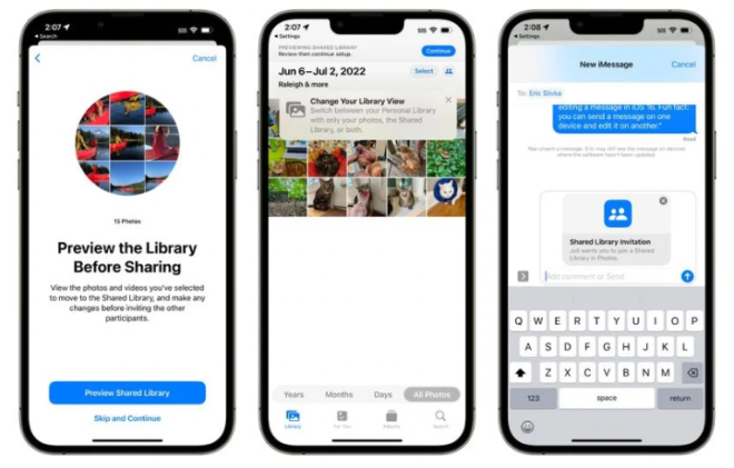 La libreria condivisa iCloud è ora disponibile nell’ultima beta di iOS 16 e macOS Ventura