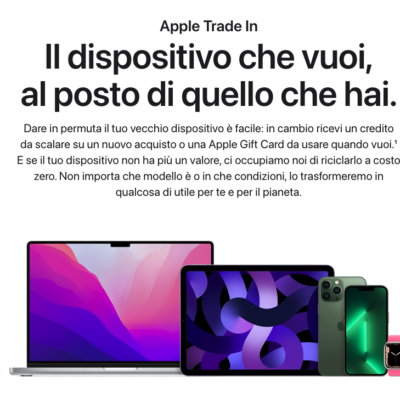 Apple Trade In, taglio ai prezzi per la permuta di iPhone, iPad, Mac ed Apple Watch usati