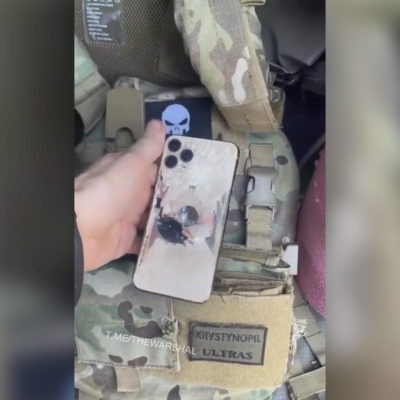 iPhone ferma un proiettile salvando la vita di un soldato ucraino