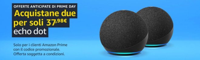 Amazon Echo, offerta “prendi 2 e paghi 1” su alcuni speaker