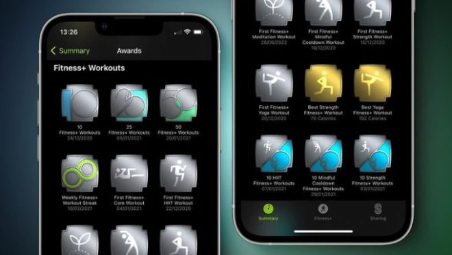 Apple Fitness+ offre premi dedicati su iOS 16