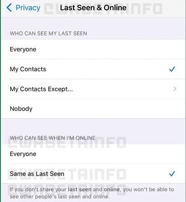 WhatsaApp consentirà di nascondere a tutti il nostro stato online
