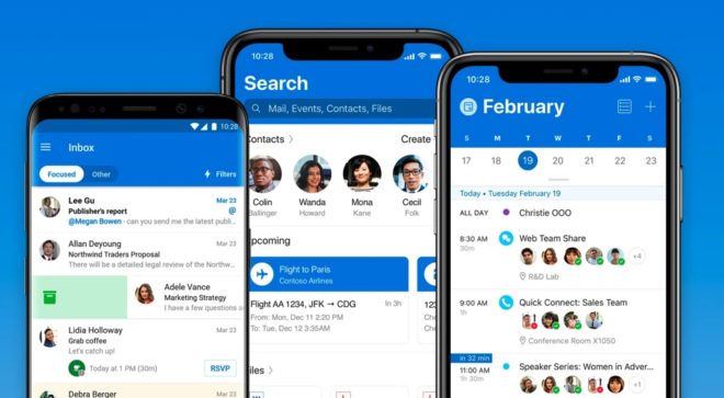 Microsoft aumenta le pubblicità nell’app Outlook su iOS