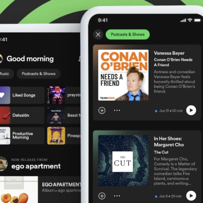 Nuova schermata home per l’app Spotify
