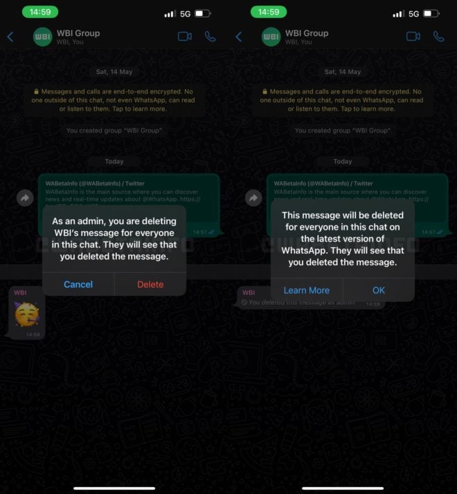 Gli amministratori dei gruppi potranno eliminare i messaggi su WhatsApp, altre novità in arrivo