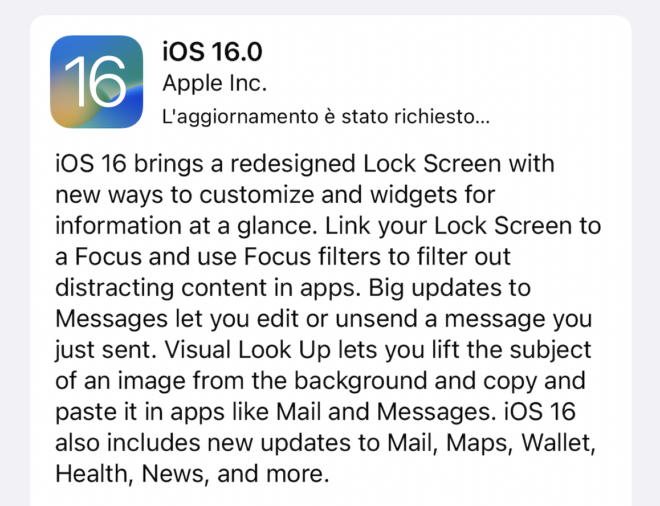 iOS 16, watchOS 9 e tvOS 16 Release Candidate ora disponibile per gli sviluppatori