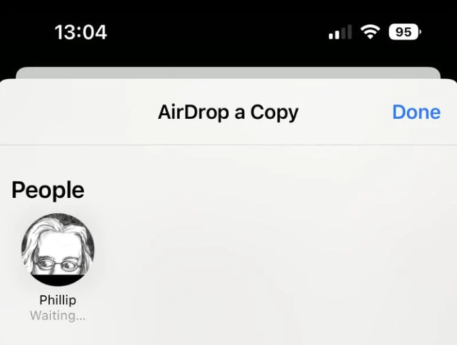 iPhone 14, problemi con AirDrop tra contatti