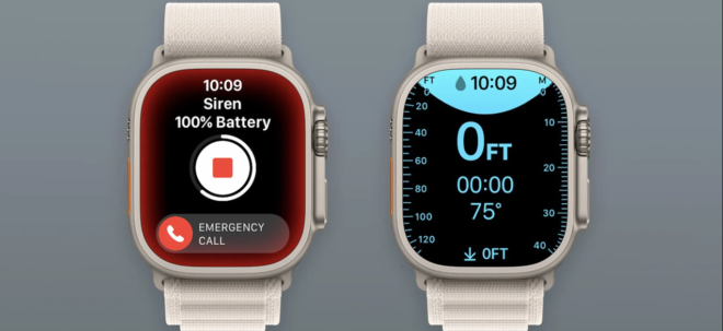 Le app Sirena e Profondità per Apple Watch Ultra ora disponibili su App Store