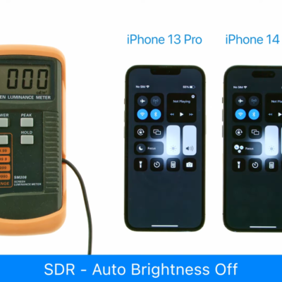 Test della luminosità del display: iPhone 14 Pro vs iPhone 13 Pro