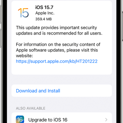 iOS 16 consente di rimuovere gli aggiornamenti di sicurezza