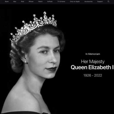Apple rende omaggio alla Regina Elisabetta II