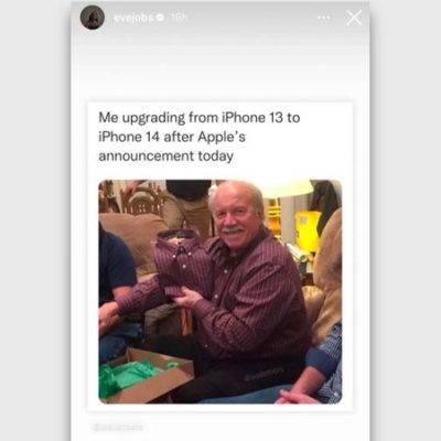 La figlia di Steve Jobs condivide e poi elimina un meme contro iPhone 14