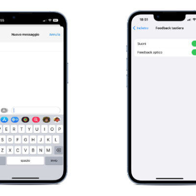 Come attivare il feedback tattile sulla tastiera di iOS 16
