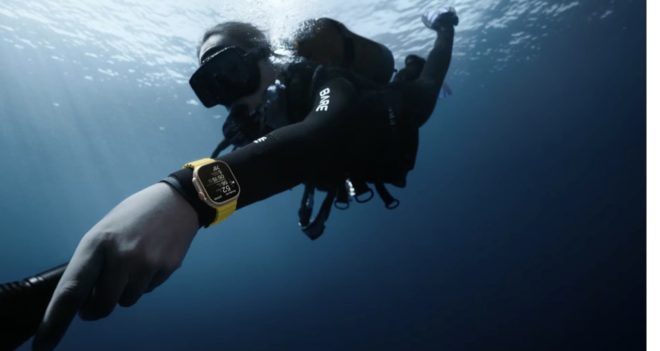 Come funziona l’app Profondità su Apple Watch Ultra durante le immersioni