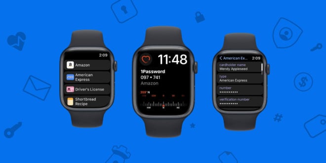 1Password 8 offre nuove funzionalità su Apple Watch