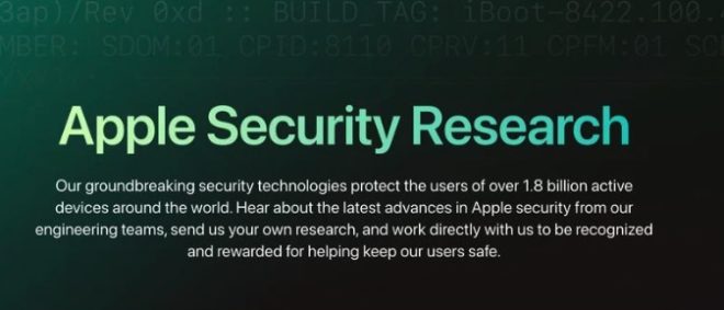 Apple lancia il nuovo sito web “Apple Security Research”