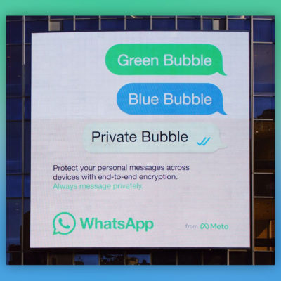 Meta lancia una campagna pubblicitaria contro iMessage: “WhatsApp è molto più privato e sicuro”