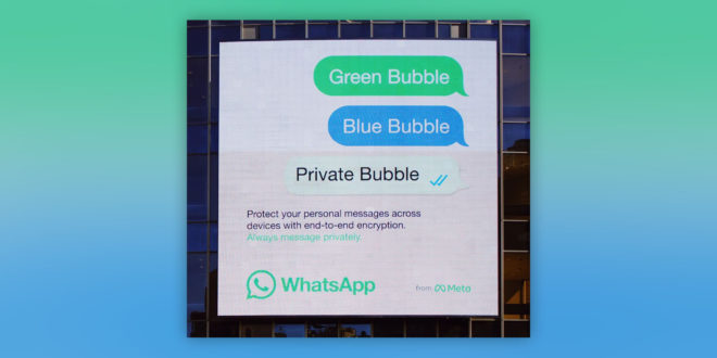 Meta lancia una campagna pubblicitaria contro iMessage: “WhatsApp è molto più privato e sicuro”