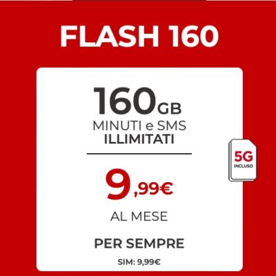 iliad Flash 160, la nuova super offerta a 9,99€