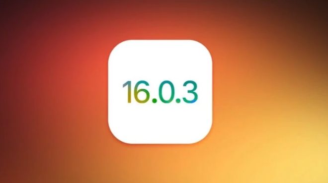Apple rilascia iOS 16.0.3