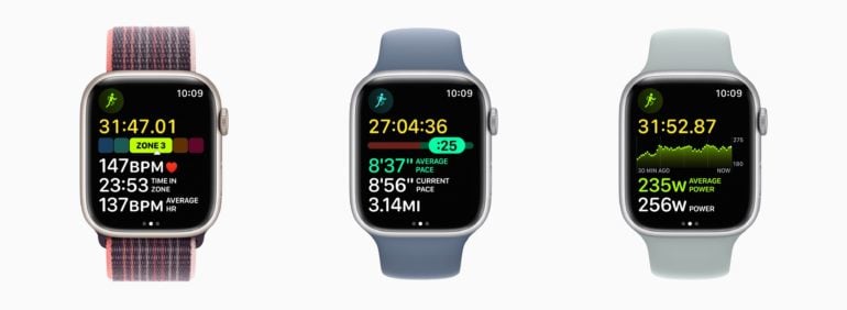 watchOS 9 allenamento