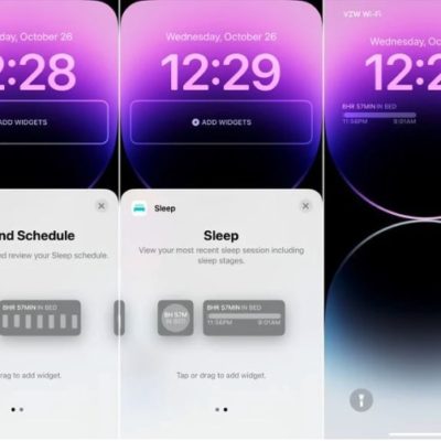 iOS 16.2 introduce il widget Sonno nella schermata di blocco