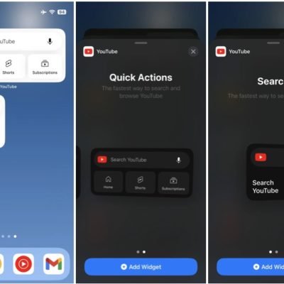 Google rilascia i widget di YouTube per la schermata home degli iPhone