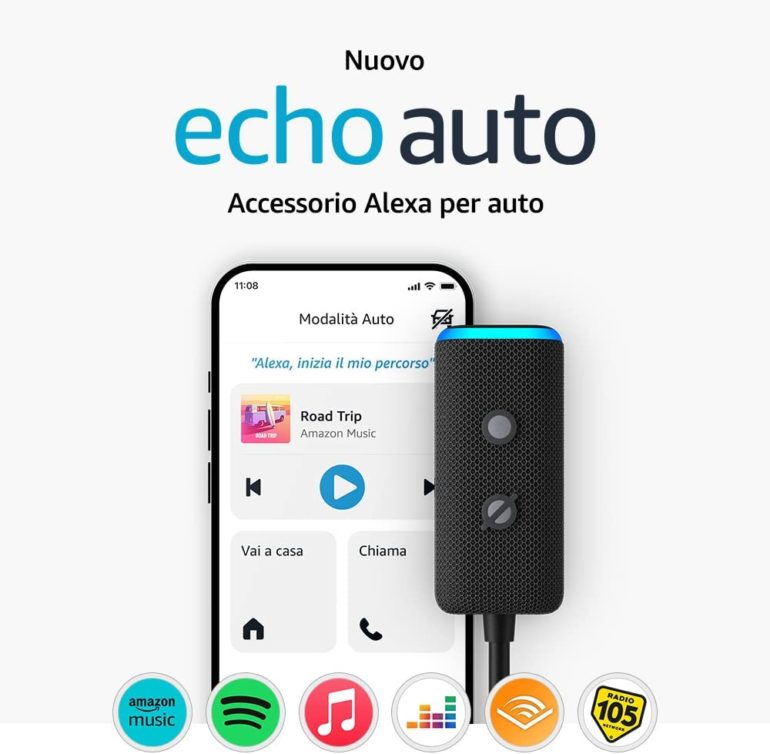 Auto non connessa? Arriva Alexa Car per poterci ascoltare ovunque in  viaggio • Radio Tadino