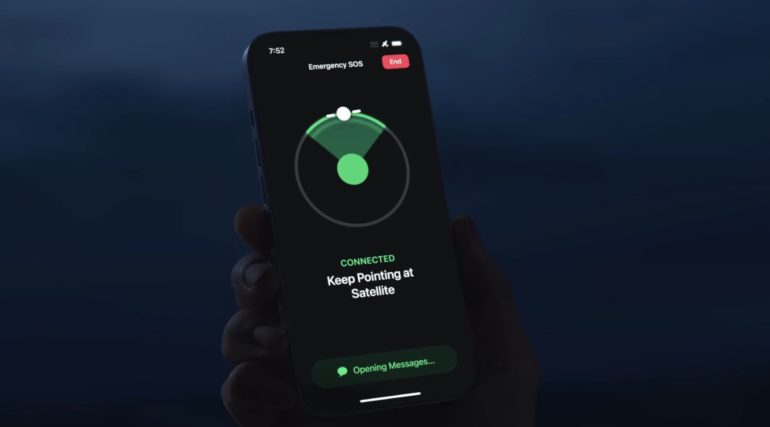 sOS emergenze via satellite iPhone