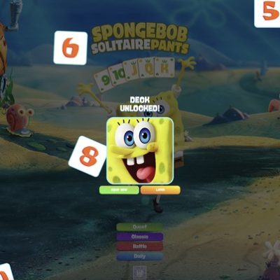 Solitario SpongeBob è disponibile su Apple Arcade
