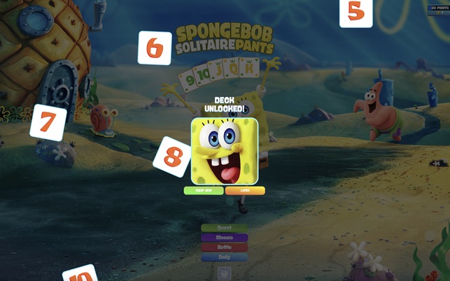 Solitario SpongeBob apple arcade