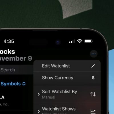 iOS 16.2 aggiunge nuove opzioni di ordinamento nell’app Borsa