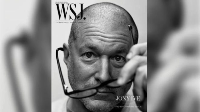 Jony Ive tra Apple e design sulla copertina del WSJ