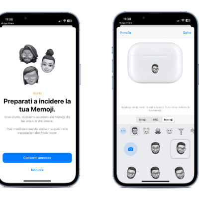 Come incidere la tua Memoji sulla custodia degli AirPods