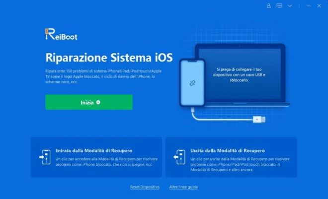 iPhone non si accende o resta bloccato sul logo Apple? Reiboot è il software che può aiutare