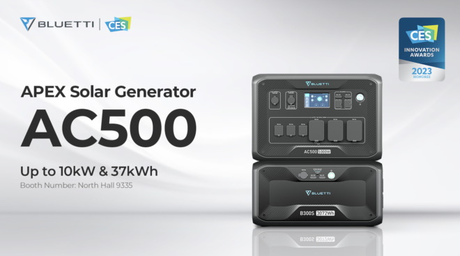 BLUETTI nominata al CES 2023 per la power station AC500