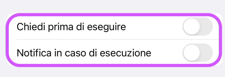 comandi rapidi sfondi automatici