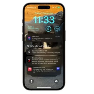 iOS 16.2 beta 4 modifica la visualizzazione delle notifiche
