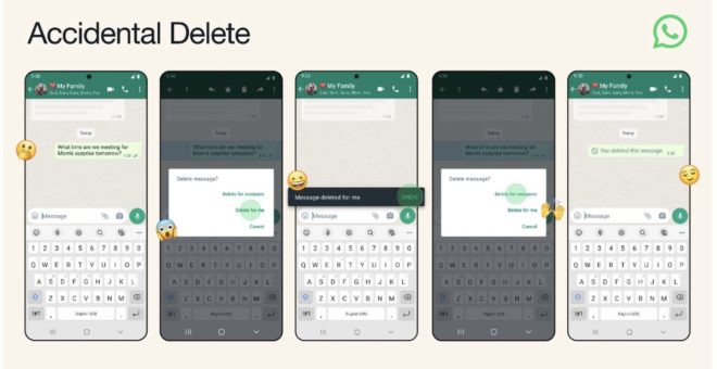 Whatsapp lancia la funzione “Eliminazione accidentale” su iOS
