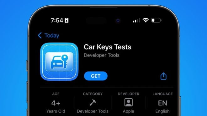 Apple lancia l’app “Car Key Tests”