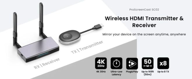 Proscreencast SC02: l’HDMI diventa wireless