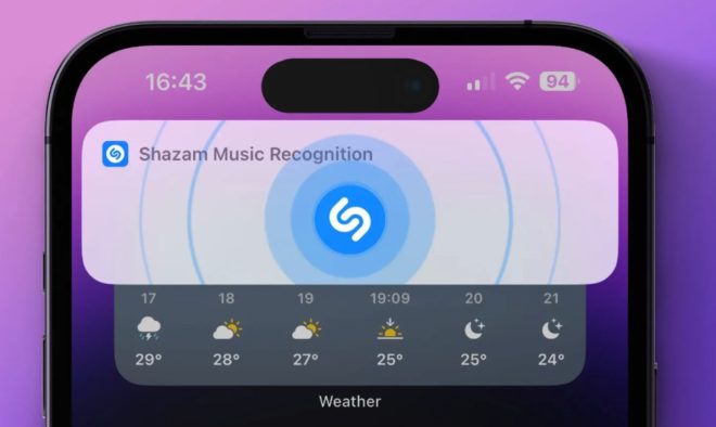 iOS 16 introduce una nuova animazione su Shazam