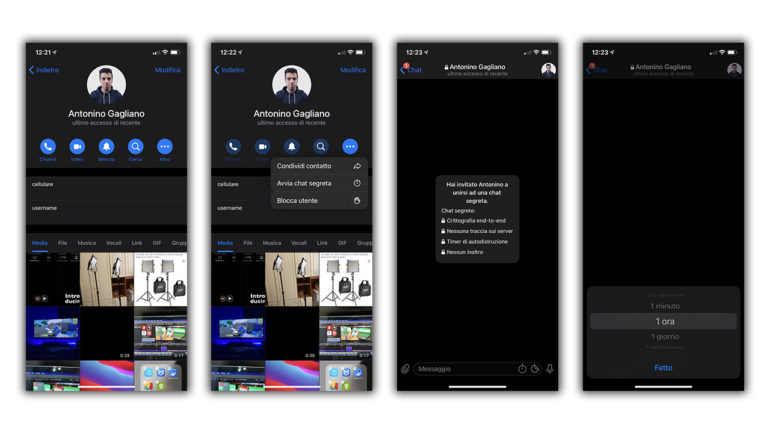 chat segrete telegram iPhone