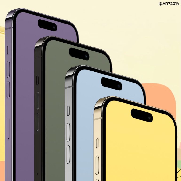 Sfondi colori primavera 2023 Apple iPhone