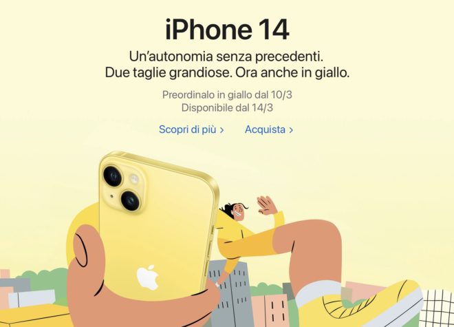 iPhone 14 giallo disponibile per il pre-ordine, primo unboxing online